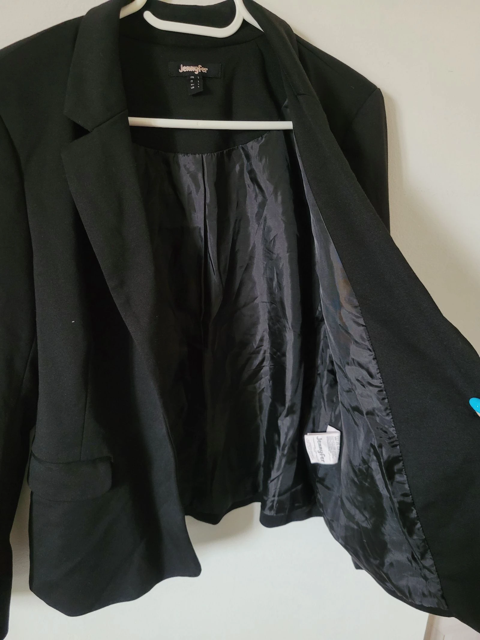 Blazer preto Jennyfer Tokyo Dreams bordado + paetê – Tamanho G – photo 4